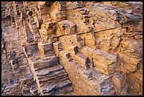 Polyedral rock patterns, Mosaic canyon. Death Valley National Park, California, USA.