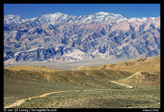 Mountains above Emigrant Pass. Death Valley National Park (color)