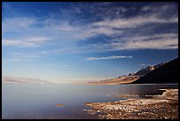 Valley and Lake at Badwater, early morning. Death Valley National Park, California, USA. (color)