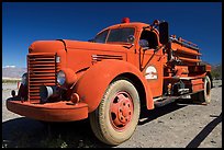 Firetruck at Stovepipe Wells. Death Valley National Park, California, USA. (color)