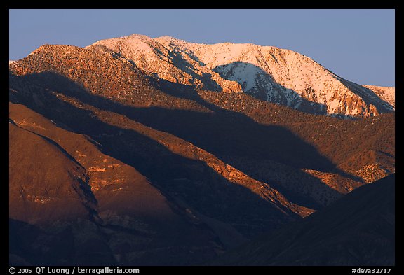 Telescope Peak at sunset. Death Valley National Park (color)