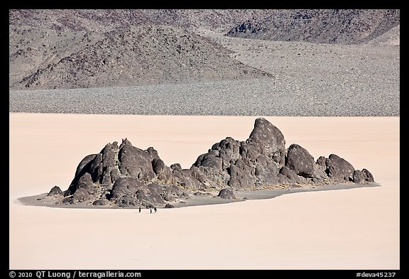 Grandstand and Racetrack playa. Death Valley National Park (color)