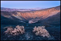 Ubehebe Crater at twilight. Death Valley National Park, California, USA. (color)