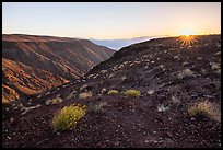 Sunrise, Father Crowley Viewpoint at sunrise. Death Valley National Park ( color)