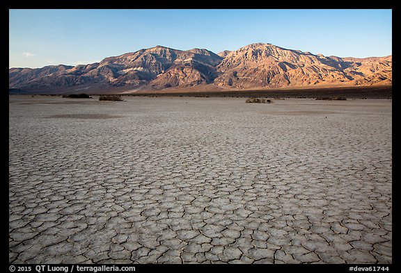 Mud playa, Panamint Valley. Death Valley National Park (color)