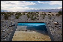 Sand Dunes Interpretive sign. Death Valley National Park ( color)