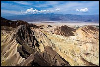 Manly Beacon and salt pan. Death Valley National Park ( color)
