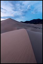 Ibex dunes field at dusk. Death Valley National Park ( color)