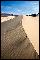 Ibex Sand Dune ridge and ripples. Death Valley National Park ( color)