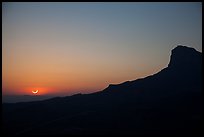 El Capitan, May 20 2012 solar eclipse. Guadalupe Mountains National Park ( color)