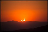 Sunset, May 20 2012 solar eclipse. Guadalupe Mountains National Park ( color)
