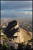El Capitan backside seen from Guadalupe Peak. Guadalupe Mountains National Park ( color)