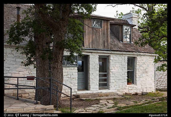 Frijole Ranch historic museum. Guadalupe Mountains National Park (color)