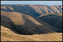 High view of Guadalupe Mountain ridges from the east. Guadalupe Mountains National Park ( color)
