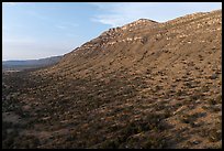 Eastern side of Guadalupe Mountain at sunset. Guadalupe Mountains National Park ( color)