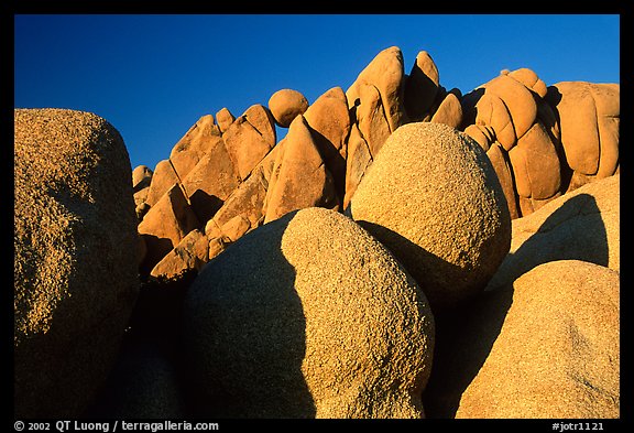 Jumbo rocks, sunset. Joshua Tree National Park (color)