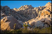 Towering rock formations, Indian Cove. Joshua Tree National Park ( color)