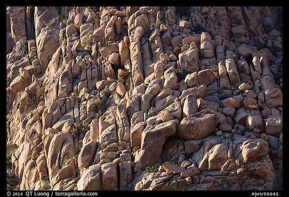 Towering boulder outcrop, Indian Cove. Joshua Tree National Park (color)