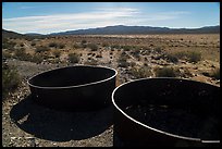 Metal tanks, Gold Coin Mine, Pleasant Valley. Joshua Tree National Park ( color)