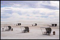 Shelters in picnic area. White Sands National Park ( color)