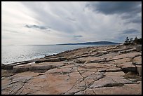 Rock slabs, Schoodic Point. Acadia National Park, Maine, USA. (color)