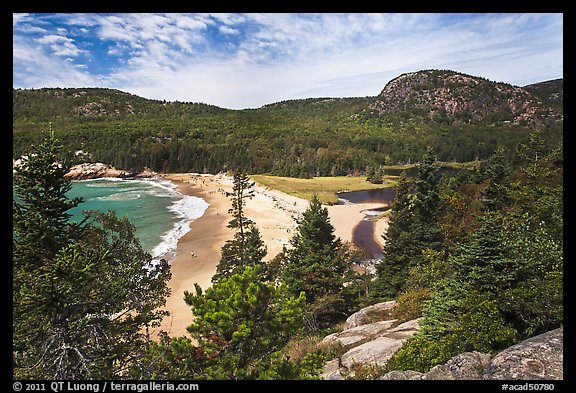 Sand Beach and Behive. Acadia National Park, Maine, USA.
