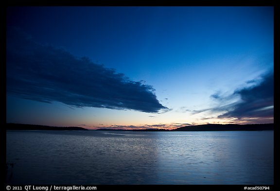 Dark clouds at dusk, Pretty Marsh. Acadia National Park (color)