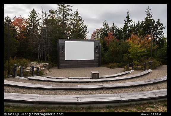 Amphitheater, Schoodic Woods Campground. Acadia National Park, Maine, USA.
