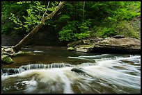 Tinkers Creek cascade, low flow, Bedford Reservation. Cuyahoga Valley National Park ( color)