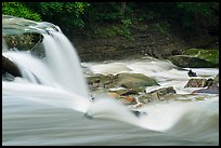Great Falls of Tinkers Creek from the brink, Bedford Reservation. Cuyahoga Valley National Park ( color)