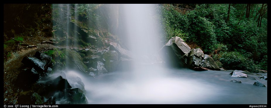 Base of waterfall and pool. Great Smoky Mountains National Park (color)