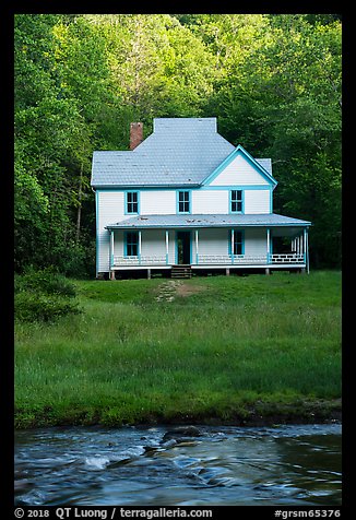 Caldwell House, Big Cataloochee, North Carolina. Great Smoky Mountains National Park (color)