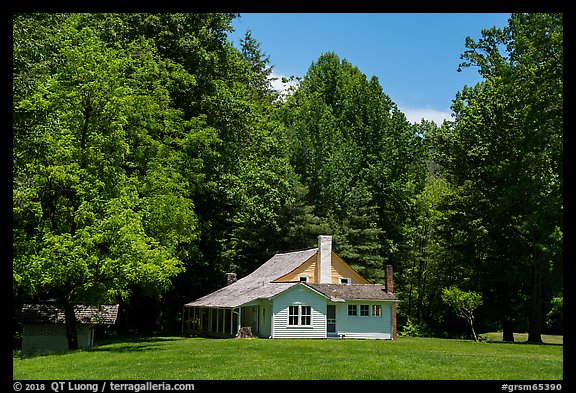 Palmer House, Little Cataloochee, North Carolina. Great Smoky Mountains National Park, USA.