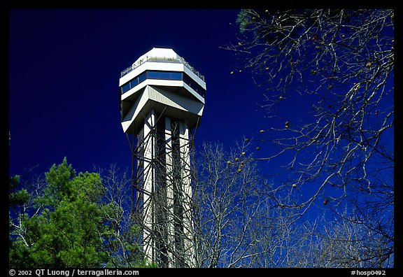 Hot Springs mountain tower. Hot Springs National Park (color)