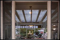 Central Avenue window reflexion, Fordyce Bathhouse Visitor Center and Museum. Hot Springs National Park ( color)