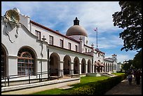 Bathhouse Row with Quapaw Bathhouse. Hot Springs National Park ( color)