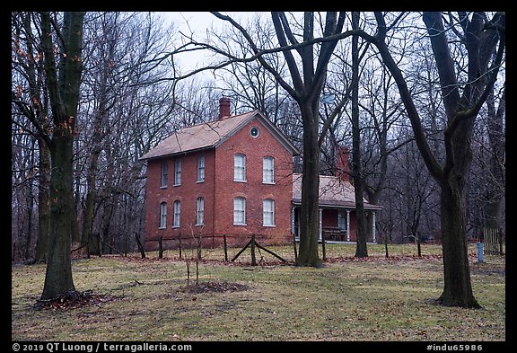 Chellberg Farm in winter. Indiana Dunes National Park (color)