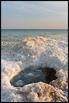 Opening in shelf ice. Indiana Dunes National Park ( color)