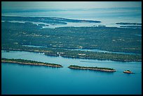 Aerial View of Rock Harbor. Isle Royale National Park ( color)