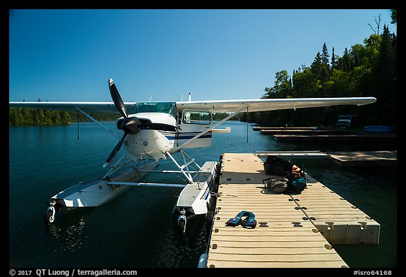 Seaplane dock. Isle Royale National Park, Michigan, USA.
