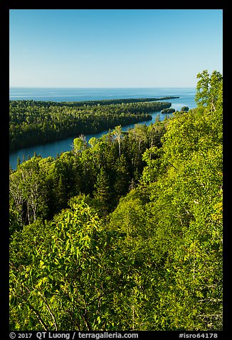 Tip of Isle Royale from Louise Lookout. Isle Royale National Park (color)