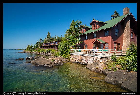 Rock Harbor Lodge. Isle Royale National Park (color)