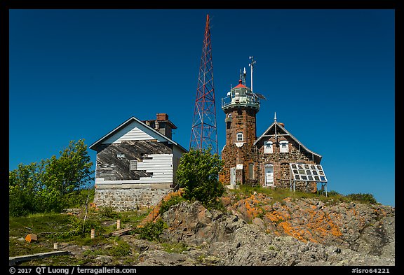 Lighthouse, Passage Island. Isle Royale National Park, Michigan, USA.