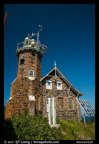 Lighthouse on Passage Island. Isle Royale National Park (color)