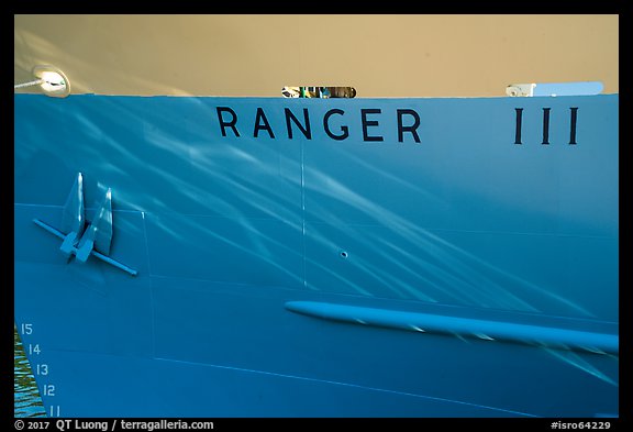 Ranger III anchor and name. Isle Royale National Park, Michigan, USA.