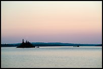 Islets, Rock Harbor, sunset. Isle Royale National Park ( color)