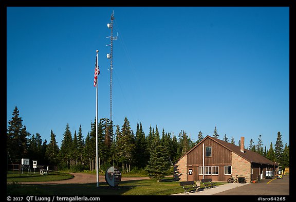National Park Service headquarters, Mott Island. Isle Royale National Park, Michigan, USA.