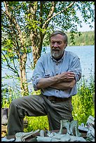 Rolf Peterson, wildlife biologist. Isle Royale National Park ( color)
