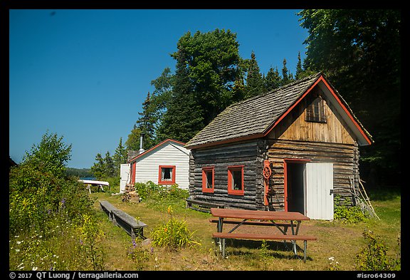 Net House and Edisen Cabin, Edisen Fishery. Isle Royale National Park (color)