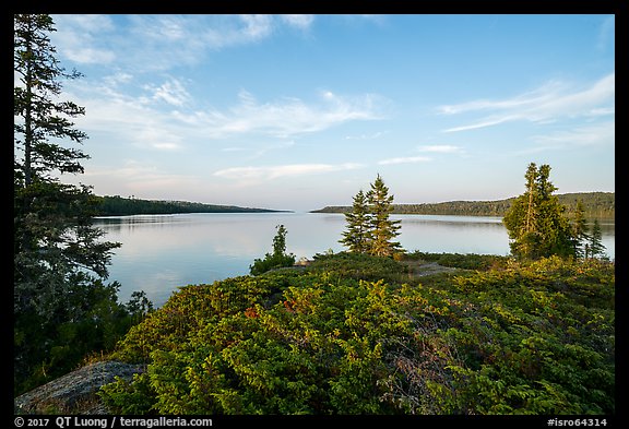 Moskey Basin, late afternoon. Isle Royale National Park (color)